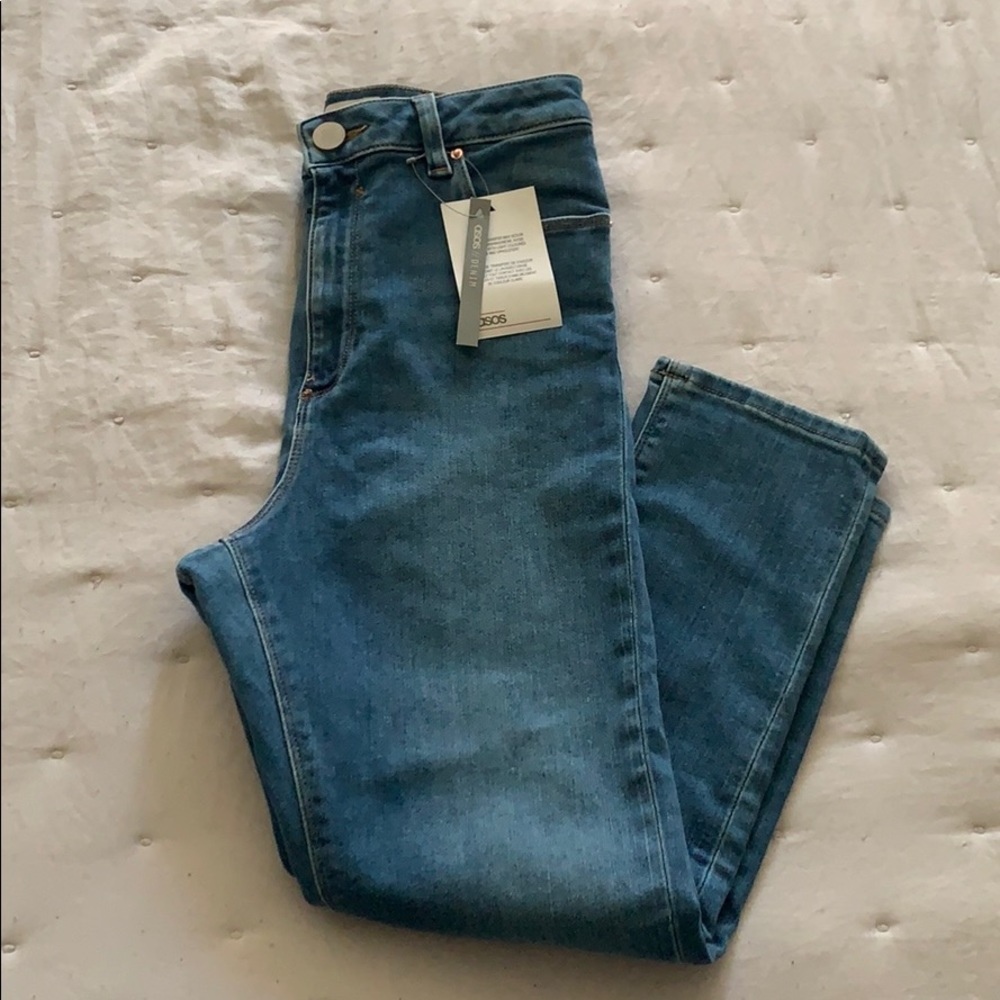 Asos petite high waisted jeans